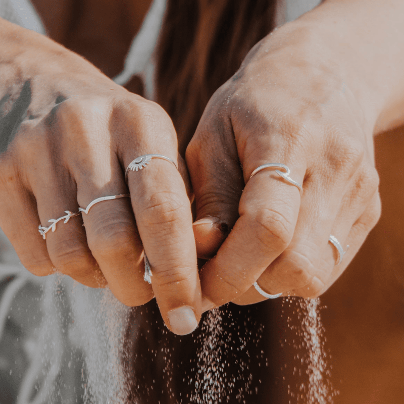 OLIVIA - Sterling Silver Wave Ring