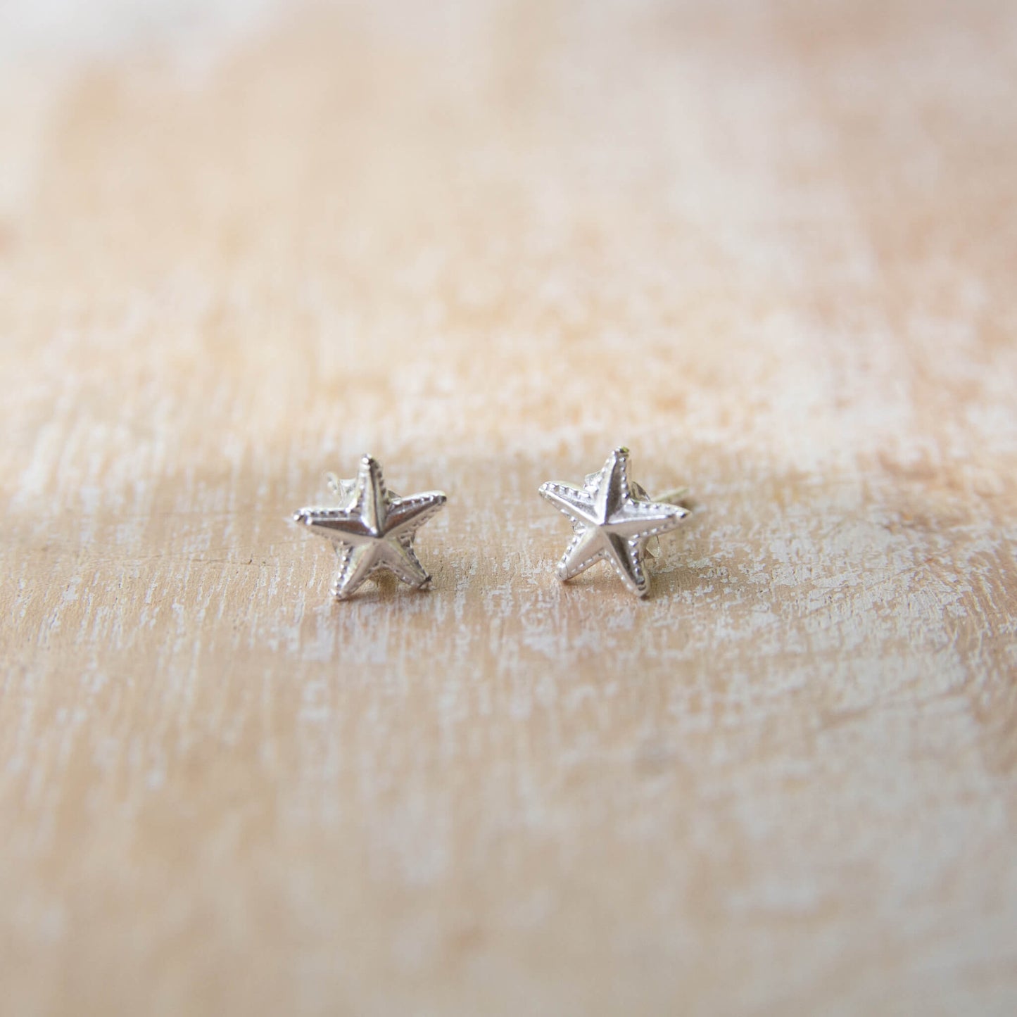 Sterling Silver Starfish Stud Earrings
