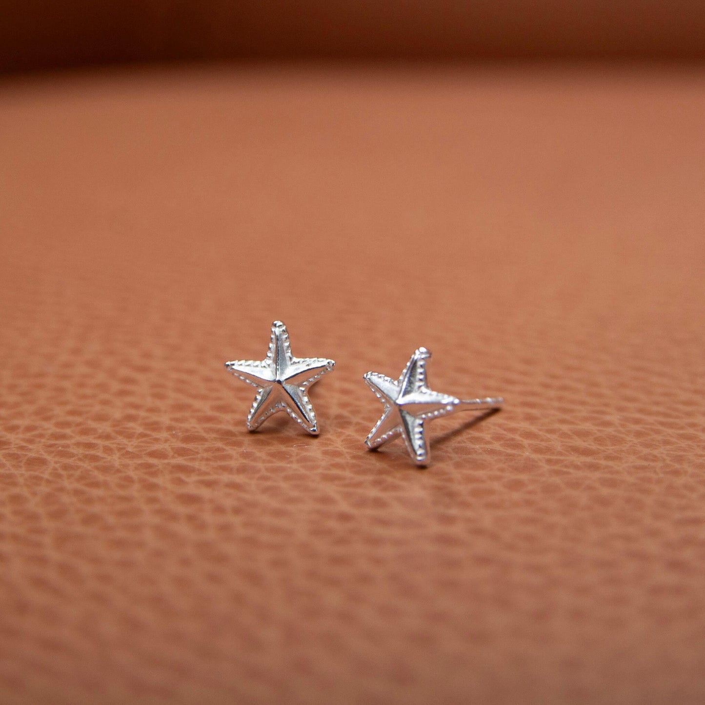 Sterling Silver Starfish Stud Earrings