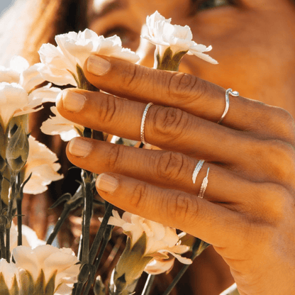 ZARA - Sterling Silver Feather Ring