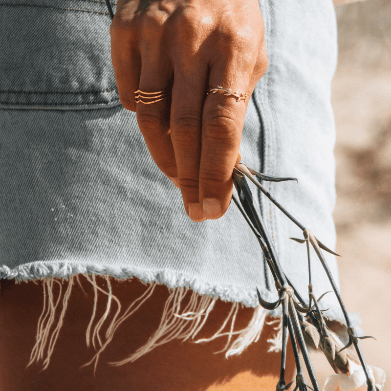 AVA - Gold Plated Tiara Ring