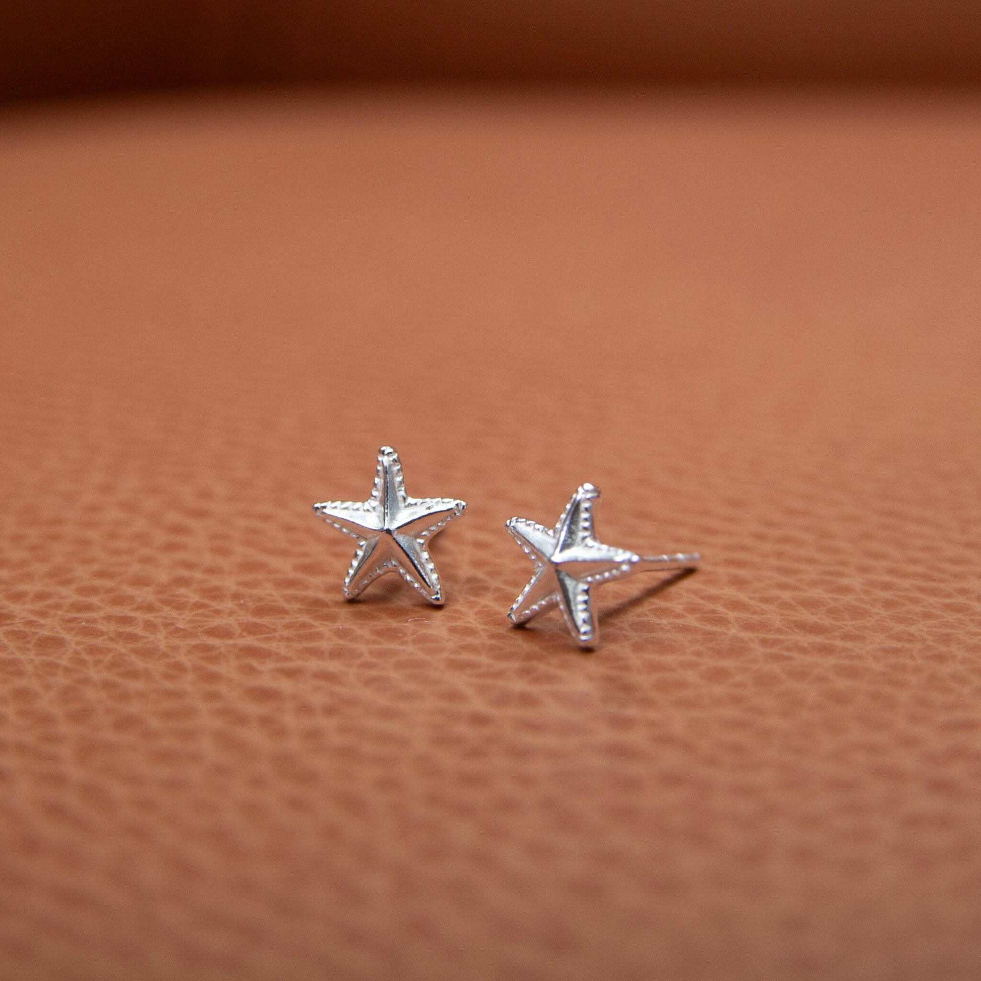 Sterling Silver Starfish Stud Earrings