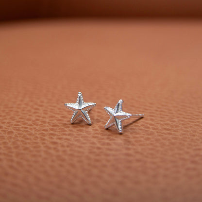 Sterling Silver Starfish Stud Earrings