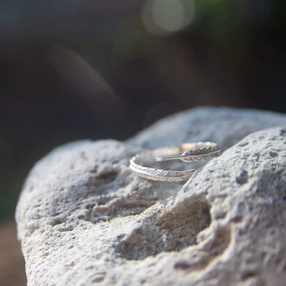 Sterling Silver Feather Ring