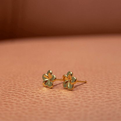 Gold Plated Sterling Silver Frangipani Earrings