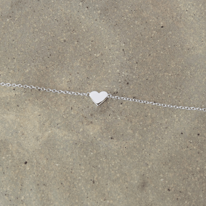 love heart bracelet close-up