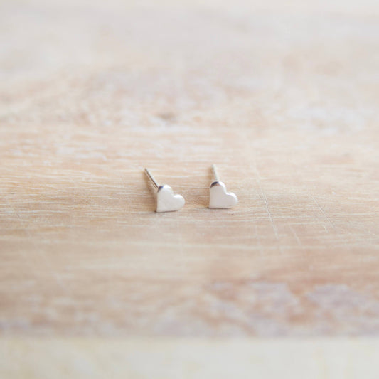 Sterling Silver Love Heart Earrings