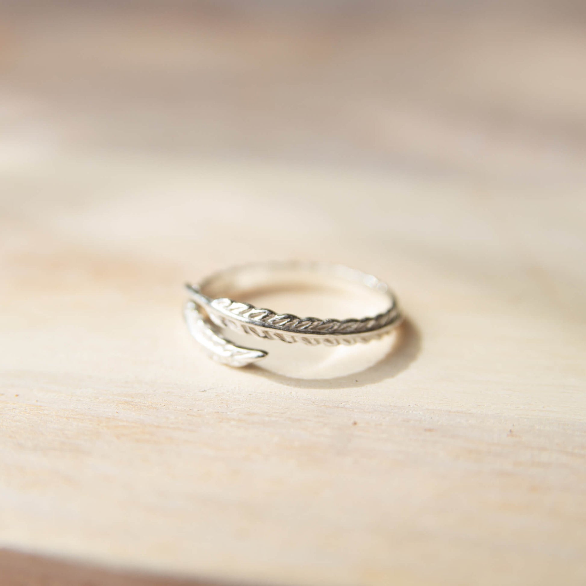 Sterling Silver Feather Ring